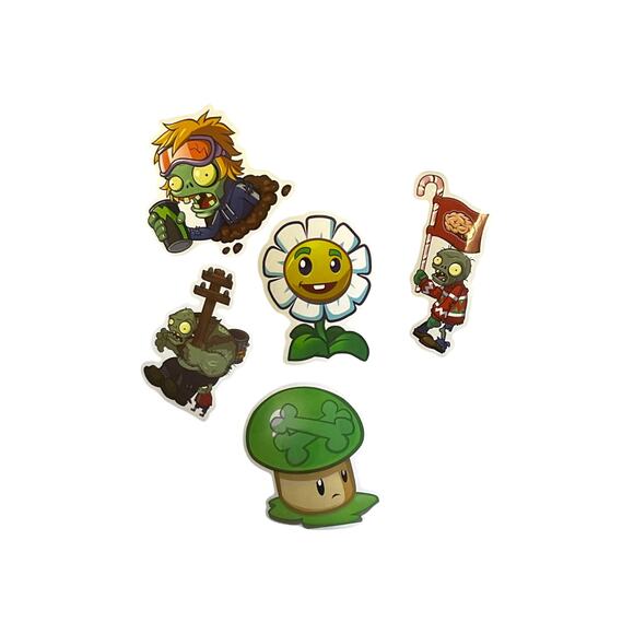 Plants vs Zombies Gift Set | PVZ Plush, Keychain, Cards, Pin, Party Favors Set - Picture 9 of 11